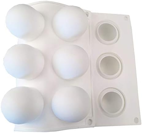OCPO Kitchen Truffle Silicone Mold for Baking Mousse Cake French Dessert Pastry Chocolate Pudding Cupcake, Non-Stick & Easy Release, Truffle Ball ...