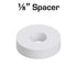 Nylon Spacer 1/8inches Thick, 1/2inches OD 0.194inches ID, 50 Pack for VEX Robotics...