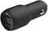 Belkin 24 Watt Dual USB Car Charger - 2 12W USB A Ports with USB-C Cable for Fast Charging Apple iPhone 14, 14 Pro, 14 Pro Max, iPhone 13, Samsung...