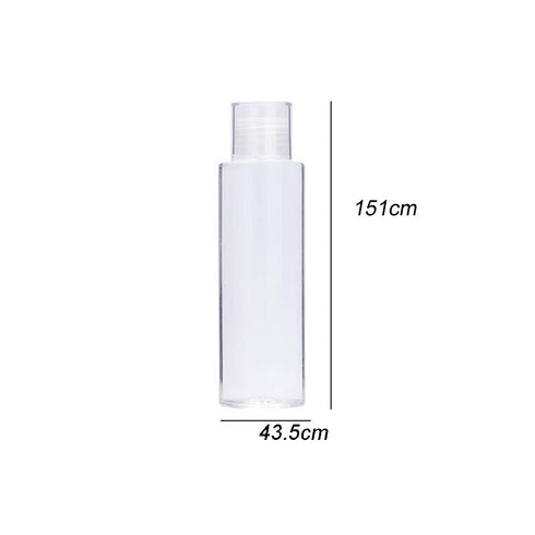 4PCS 150ml/5oz Clear Empty Plastic Travel Bottles with Press Disc Flip Cap Makeup Water Storage Containers Cosmetic Sample Tube for Bath Shower Ge...