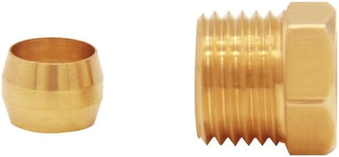 Solid Brass 3-Port Air Compressor Check Valve M10*1 x G3/8" x G1/2" Male Female Threaded Tube Connector Non-Return Valve...