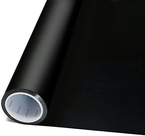 VViViD Removable Low-Tack Adhesive 100% Blackout Household Privacy Window Vinyl Roll (12 Inch x 60 Inch)...