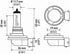 Hella H71071132 Optilux XY Series H11 Xenon Yellow Halogen Bulbs, 12V, 55W, 2 Pack...