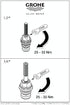 GROHE 07147000 Compression Cartridges, Chrome...