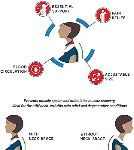 Neck Brace Self Heated Neck Support Brace Heating Pad Natural Physical Therapy Healing Neck Wrap Cervical Collar Neck Pain Relief Strap Neck Prote...