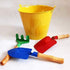 Kids Gardening Tools Set, 6PCS Gardening Tools for Kids Metal with Sturdy Wooden Handle Safe Gardening Tools 8" Children Beach Sandbox Toy...