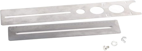 Haofy Ceramic Tile Hole Locator, Adjustable Stainless Steel Tile Hole Locator Ruler Universal Drill Punch Measuring Tool Portable Jig...