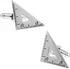 Triangle Cufflinks, Engineer Architect Measuring Ruler Cuff Links...