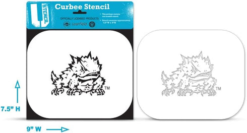 Texas Christian Horned Frog Curbee Stencil - TCUOOS-603...