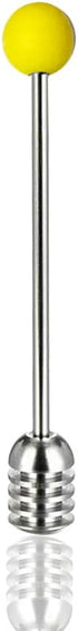 Stainless Steel Honey Dipper Stick 6.3 Inch Honey Wand Server for Honey Pot Dispense Drizzle Honey, Wedding Party Favors, Baby Shower (Yellow)...