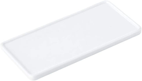 Bathroom Sink Organizer - Ceramic Kitchen Tray, Small Rectangle Candle & Jewelry Tray - White...