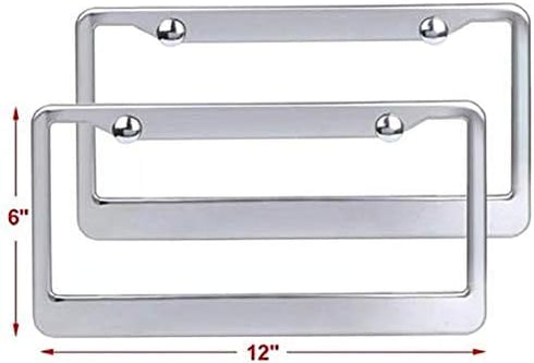Cute Dog and Cat Paws License Plate Frame 2 Hole Kit Fits All US License...