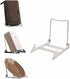 MADE IN USA 2-pack Sturdy & Durable Adjustable Acrylic Easels to Display Unnoticeably Plates, Art, Pictures & More - Unique on the Market...