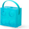 LEGO Box with Handle, Portable Storage Box, Translucent Light Blue...
