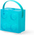 LEGO Box with Handle, Portable Storage Box, Translucent Light Blue...
