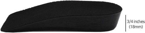 3/4 Inch(18mm) Leg Length Discrepancy Lifts for Men and Women (2 Small Lefts) Black...