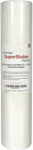 Superpunch Soft Tear Away 1.8 oz Stabilizer, Medium Weight Tearaway Stabilizer for Embroidery – 12 inch x 10 Yard Roll, Superstable Machine Stabil...
