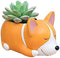 Corgi Gift Planter Flowerpot Resin Succulent Planter Desk Mini Ornament (Crogi dog)...