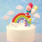 Rainbow Cake Toppers Set, 12 Pcs Colorful Rainbow Cake Topper Kits - Incluede 1 Rainbow, 5 Cloud and 6 Balloon...