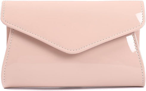 Fashion Glossy Envelope Faux Patent Leather Clutch Evening Bags for Women Wedding Formal Prom Handbag...