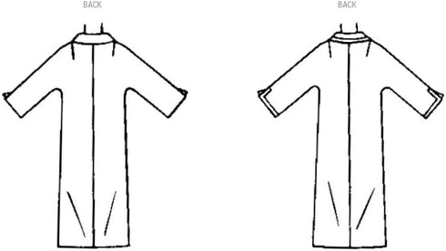 Simplicity Misses' Vintage 1960's Reversible Kimono Sleeve Coat Sewing Pattern Packet, Design Code S9883, Sizes 8-10-12-14-16...
