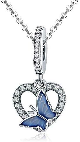 Charm Devil's Eye,Crab Pendant,Love Cat,French fries dangle Charm 925 Sterling Silver Pendant Women's Necklace Bracelet DIY pendant Fit for Europe...