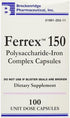 Breckenridge Ferrex 150 Polysaccharide Iron Complex Caps 100ct *Non Blister* by "Breckenridge Pharmaceutical, Inc."...
