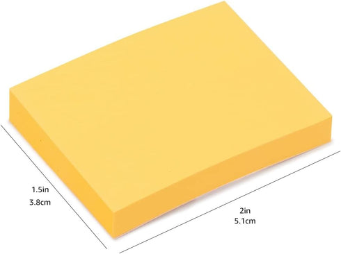 Amazon Basics Mini Rectangular Sticky Notes, 1.5 x 2-Inch, Assorted Colors, 24-Pack...