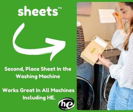 Sheets Laundry Club Laundry Detergent Sheets (Free & Clear Laundry & Dryer Sheets)...