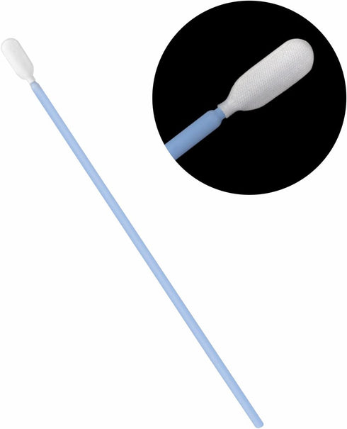 100 Pcs 6.3" Double Layer Polyester Cleaning Swab for Inkjet Printer Print Head Camera Optical Lens Optical Equipment?Blue...