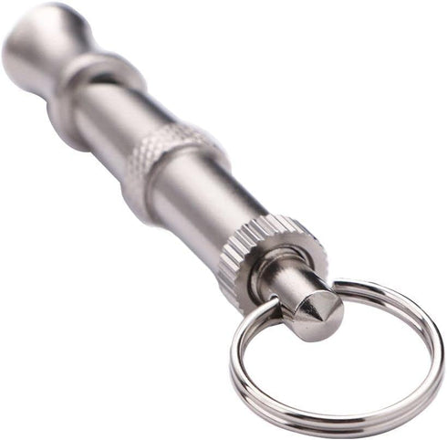 Silver Adjustable Ultrasonic Dog Whistle,Portable Whistle Pet Whistle Supersonic Whistle Dog Whistles for Pet Training?Training and Behavior Aids?...