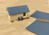 10 Pcs Miniature Roof Tiles Model Tiles for DIY Architecture Building Model Railway Fairy Garden Sand Table Scene Scenery (Gray)...