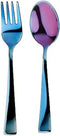Ahimsa Stainless Steel Forks & Spoons | Cutlery Set | Kids Utensil Set | 100% BPA Free & Dishwasher Safe (Iridescent Blue)...