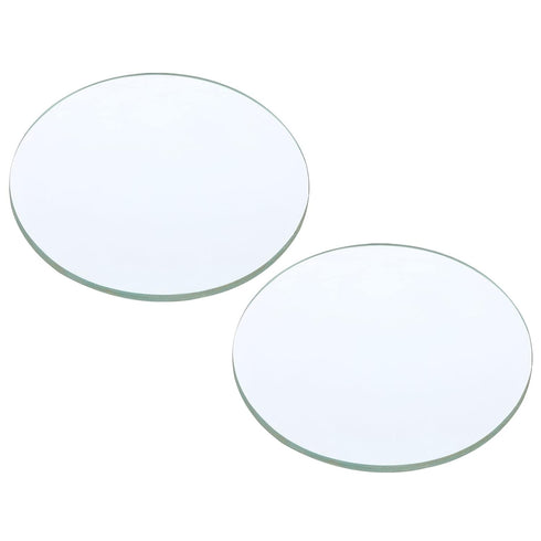 PATIKIL 8" (200mm) Focal Length Double Convex Lens, 2 Pack 75mm Diameter 9mm Height Glass Optically Polished Round Edges Lens for Physics Experime...