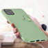 JOYLAND Silicone Matcha Green Couple Phone Case for iPhone 7/8/SE 2020 Lover Cute Cartoon Dinosaur Phone Case Cover Bumper Mustard Green Protectiv...