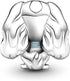 Lady And The Tramp Charms 925 Sterling Silver Lovely Dog with Enamel for Bracelets...