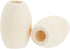 Bright Creations 80 Pcs Unfinished Oval Wood Beads and Round Wooden Rings for Macrame Supplies, DIY Crafts...