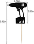 24PCS Tools Cupcake Topper?Wrench Hammer Drill Pliers Handsaw Tape Measure Screwdriver Construction Tools Cake Decorating?Boys Men Birthday Cake d...