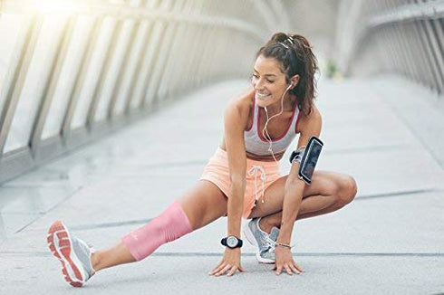 Doctor Developed Ladies Pink Knee Brace/Knee Compression Sleeve/Knee Support for Women & Handbook - relief for Arthritis, Tendonitis, Injury suppo...