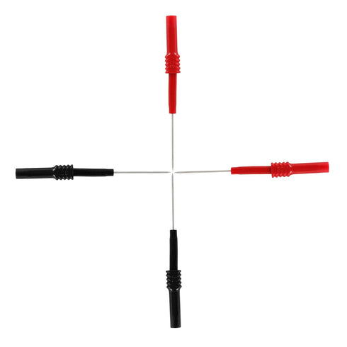 4PCS Flexible Back Probe Pins, Bendable Test Probes with 4mm Banana Socket Plug, Needle Probe Pins for Electrical Testing, Automotive Repairing, C...