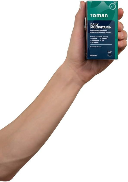 ROMAN Daily Multivitamin for Men | Supports Physical Activity, Brain + Heart Health, and Immune System with 23 Key Nutrients Including Calcium, Ma...