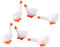 ARTIBETTER Miniature Goose Figurine 6pcs Miniature Goose Figurine White Goose Statue Fairy Tale Garden Animal Accessories Cake Toppers Sculpture f...