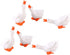 ARTIBETTER Miniature Goose Figurine 6pcs Miniature Goose Figurine White Goose Statue Fairy Tale Garden Animal Accessories Cake Toppers Sculpture f...