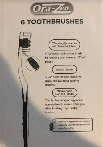 6-Each Soft Toothbrush...