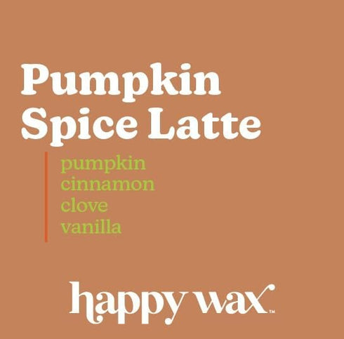 Happy Wax Pumpkin Spice Latte Scented Bear Wax Melts - Natural Strong Scented Fall Wax Melts Infused w/Essential Oils - Non Toxic Wax Melt & Pet S...