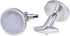 Stainless Steel Round Opal Stone Cufflinks for Men Women French Shirt Cat Eye Cuff Links Business Party in a Gift Box...