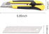 25MM Heavy Duty Utility Knife, Box Cutter SK-5 Retract Blades, Snap-Off Cutters with Rubber Grip for Cardboard, Boxes, DIY Crafts (Utility Knife)...