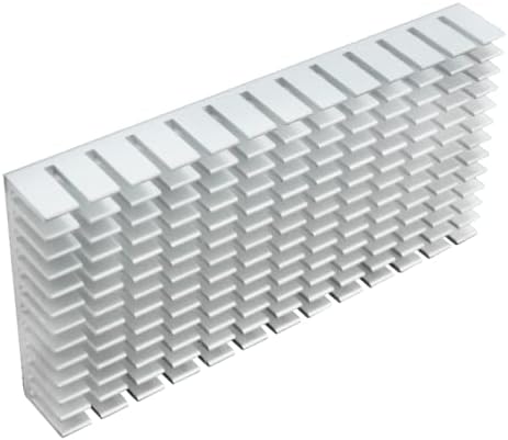 2pcs Silver Color Heat Sink 80x40x11mm Aluminum Heat Sink Radiator Cooler with Thermal Conductive Adhesive Tape Cooling Fin for Cooler Electronics...
