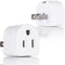 2 Prong to 3 Prong Adapter, Multi Plug Outlet Extender Splitter, 2 Prong Outlet Adapter for USA Wall Plugs for Household Appliances, Travel, Type ...