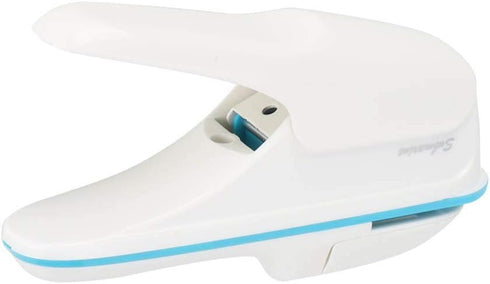 Stapleless Stapler, Staple-Free Stapler Paper Clinch Desktop No Staples Stapler for Office School, up to 9 Sheets Binding (White)...